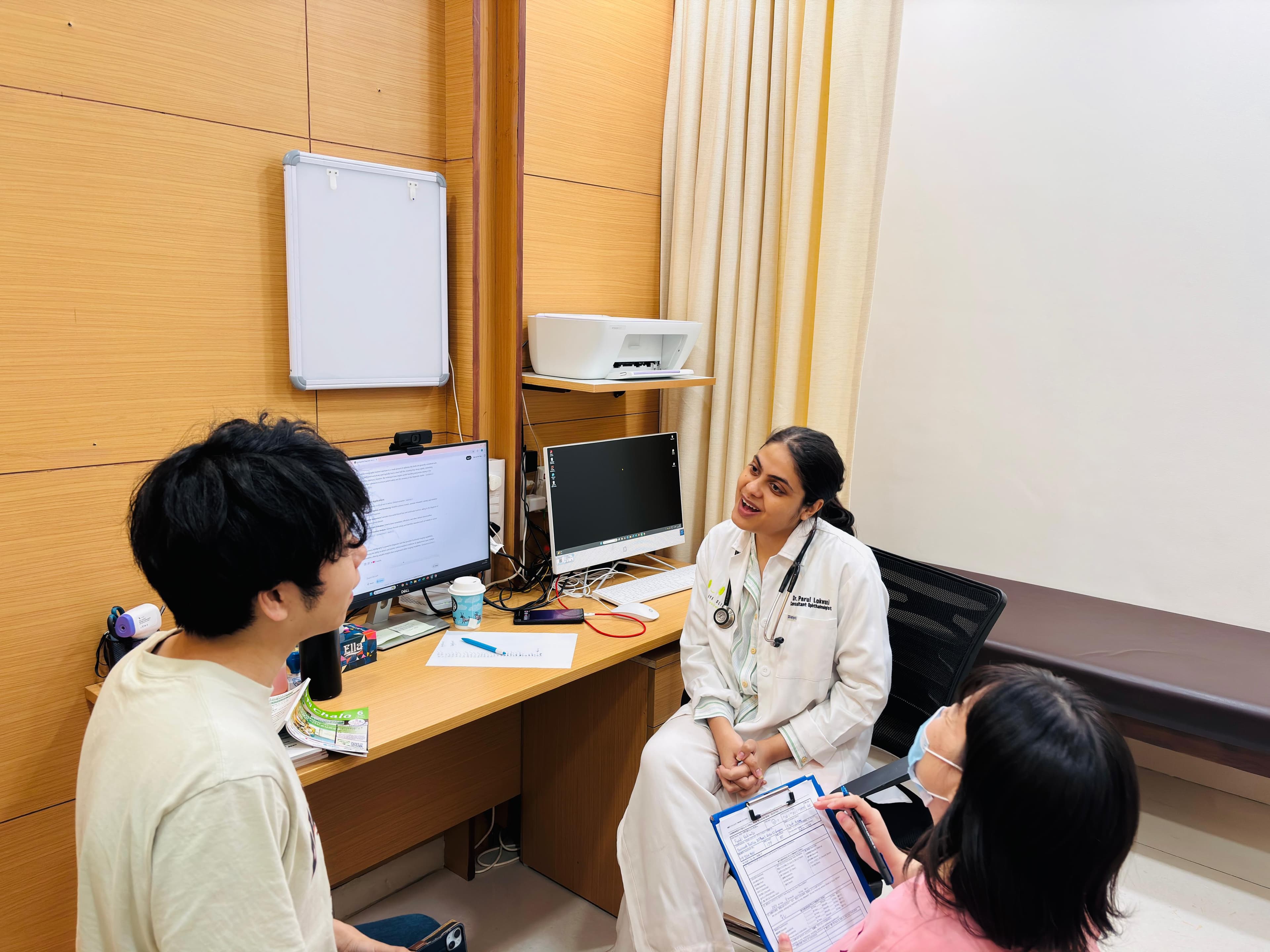 対面診療の様子